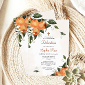 Lilies en Oranje Floral Dedication Kaart