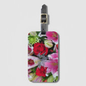 Lilies en rozen bagagelabel (Voorkant (verticaal))