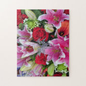 Lilies en rozen legpuzzel (Verticaal)