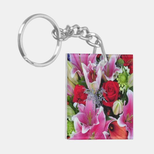 Lilies en rozen sleutelhanger (Voorkant Links)