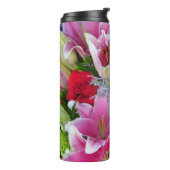 Lilies en rozen thermosbeker (Gedraaid links)