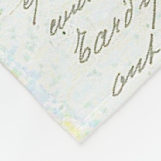 Lilies en tekst fleece deken (Hoek)