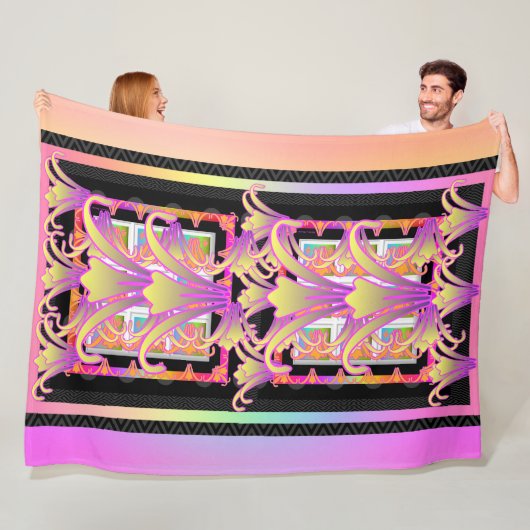 Lilies Fleece Deken (In situ)