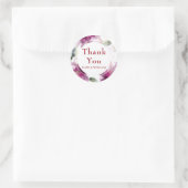 Lilies Floral 40e bruiloft Jubileum dank u Ronde Sticker (Tas)
