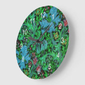 Lilies  Floral Pattern Grote Klok (Hoek)