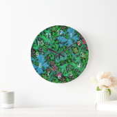 Lilies  Floral Pattern Grote Klok (Huis)