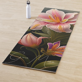 Lilies Floral Yoga Mat