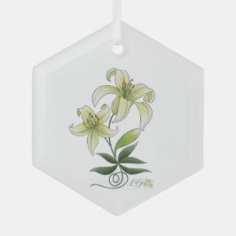 Lilies Glas Ornament