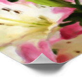 Lilies glimlachen Kunstfoto's schilderen Poster (Hoek)