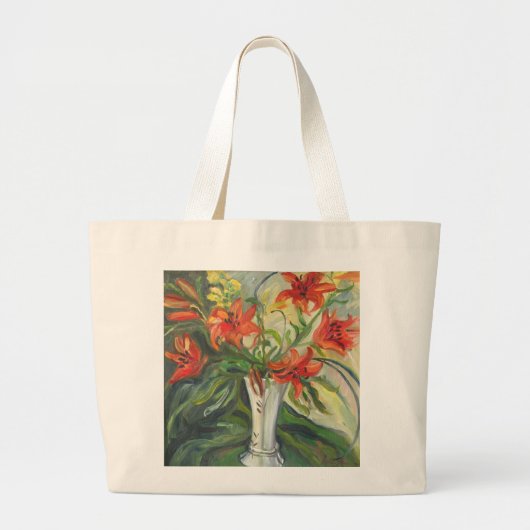 Lilies Grote Tote Bag (Voorkant)