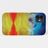 Lilies hart, abstract surrealistisch kunstwerk Case-Mate iPhone case (Achterkant (horizontaal))