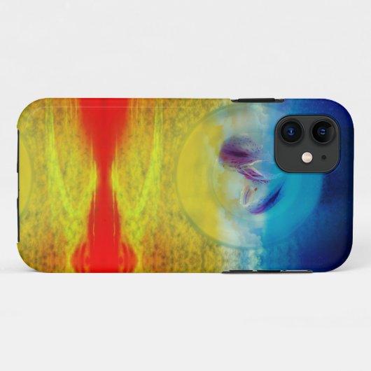 Lilies hart, abstract surrealistisch kunstwerk Case-Mate iPhone case (Achterkant (horizontaal))