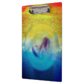 Lilies hart, abstract surrealistisch kunstwerk klembord (Links)