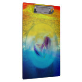 Lilies hart, abstract surrealistisch kunstwerk klembord (Rechts)