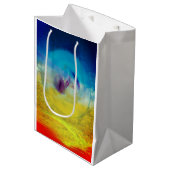 Lilies hart, abstract surrealistisch kunstwerk medium cadeauzakje (Voorkant Gekanteld)