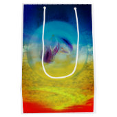 Lilies hart, abstract surrealistisch kunstwerk medium cadeauzakje (Achterkant)