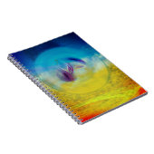 Lilies hart, abstracte surrealistische kunstwerkka notitieboek (Rechterzijde)