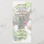 Lilies, Hydrangea en Berries Wedding Programme Programmakaart (Achterkant)