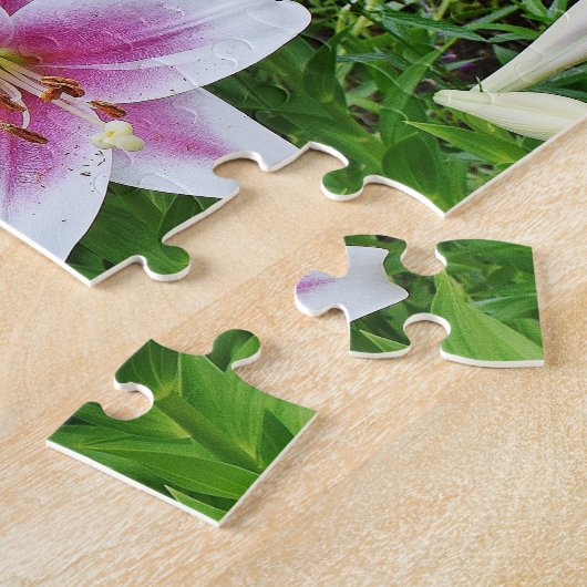 Lilies in het veld legpuzzel (Zijkant)