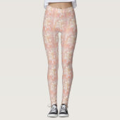 Lilies in roze fantasy leggings (Voorkant)