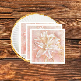 Lilies in roze fantasy servet