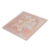 Lilies in roze fantasy tegeltje (Zijkant)