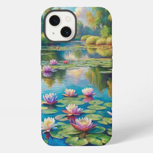 Lilies in the River iPhone Hoesje (Achterkant)