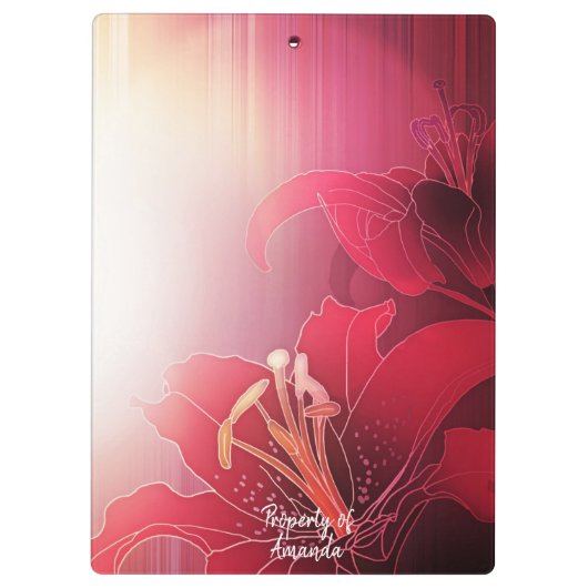 Lilies Klembord (Achterkant)