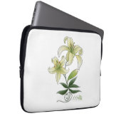 Lilies Laptop Sleeve (Voorkant Rechts)
