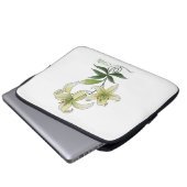 Lilies Laptop Sleeve (Voorkant onderkant)