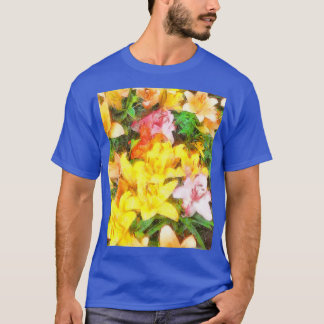 Lilies Love and Light Waterverf Art T-shirt