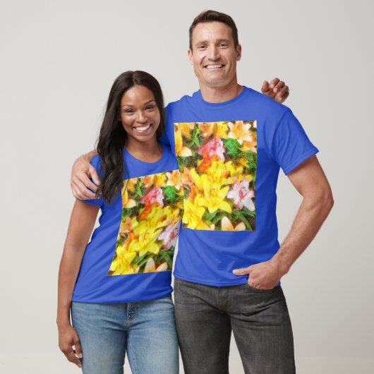 Lilies Love and Light Waterverf Art T-shirt (Unisex)