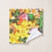 Lilies Love and Light Waterverf Bad Handdoek (Wasdoekje)