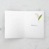 Lilies May Birthday Kaart, Black: Grootmoeder Kaart (Binnen)