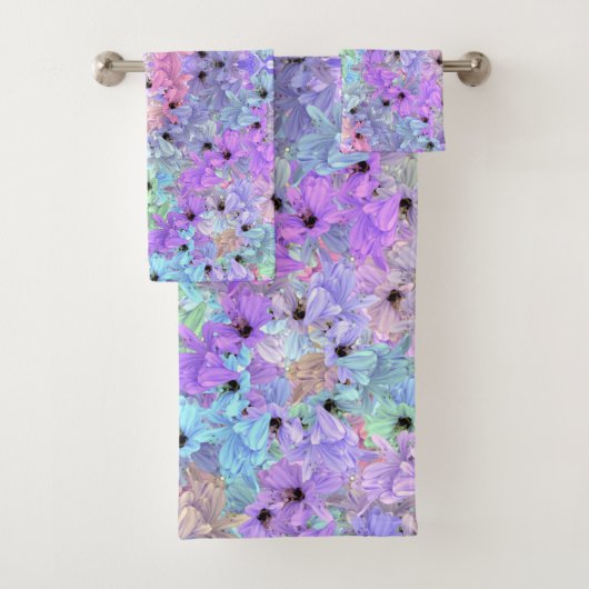 Lilies met bijen bad handdoek (Insitu)