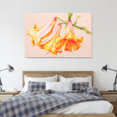 Lilies met fijne kunsten botanische canvasafdruk g canvas afdruk (Insitu (Slaapkamer))