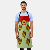 Lilies met levendige rode en gouden kleuren met vl schort (Gedragen)