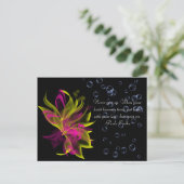 Lilies N' Bubbles Briefkaart (Staand voorkant)