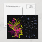 Lilies N' Bubbles Briefkaart (Voorkant / Achterkant)