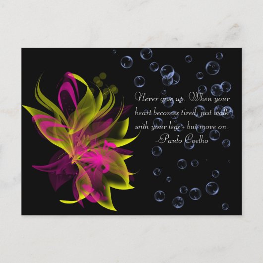 Lilies N' Bubbles Briefkaart (Voorkant)