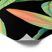 Lilies naadloos achtergrondpatroon. poster (Hoek)