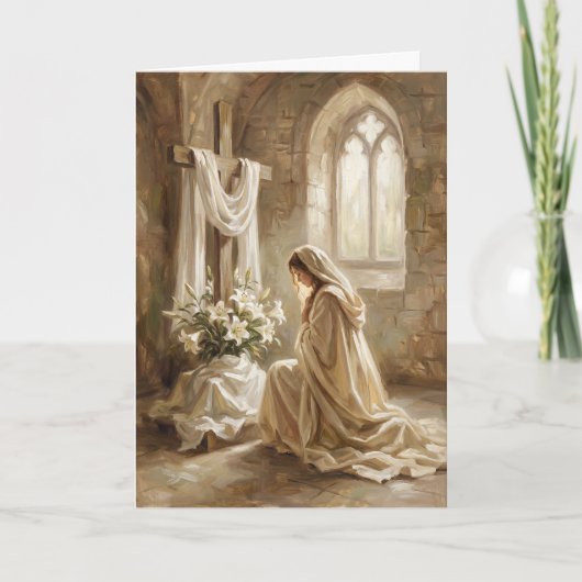 Lilies of His Love Easter Card Kaart (Voorkant)