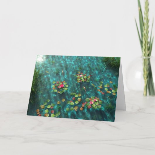 Lilies op de Kaart water (Voorkant)