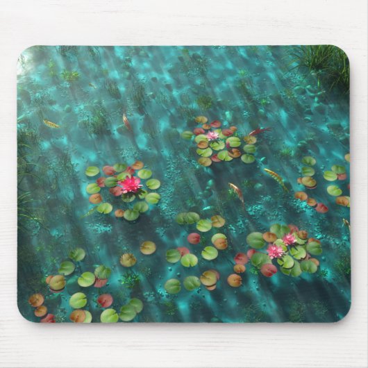 Lilies op de watermousepad muismat (Voorkant)