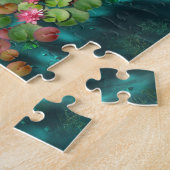 Lilies op de waterpuzzel legpuzzel (Zijkant)