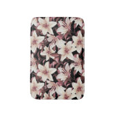 Lilies op zwart badmat (Voorkant Verticaal)