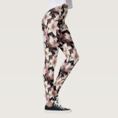Lilies op zwart leggings (Rechts)