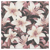 Lilies op zwart stof (Close Up)