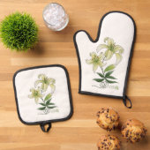 Lilies Ovenwant & Pannenlap Set (Top down)