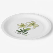 Lilies Papieren Bordje (Gekanteld)